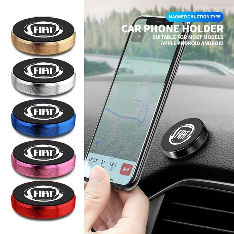 Suporte magnético para celular, suporte magnético para carro, para fiat 500, ducato, pondo, punto, panda, fr, abarth, doblo, stilo, bravo, acessórios