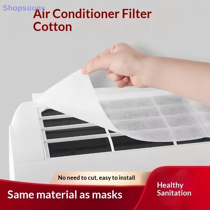 [SU]12/30Pcs Universal Air Purification Filter Pad Anti-dust Air Conditioning Inlet Cotton Dust Filter Hang-up Air Inlet Filter