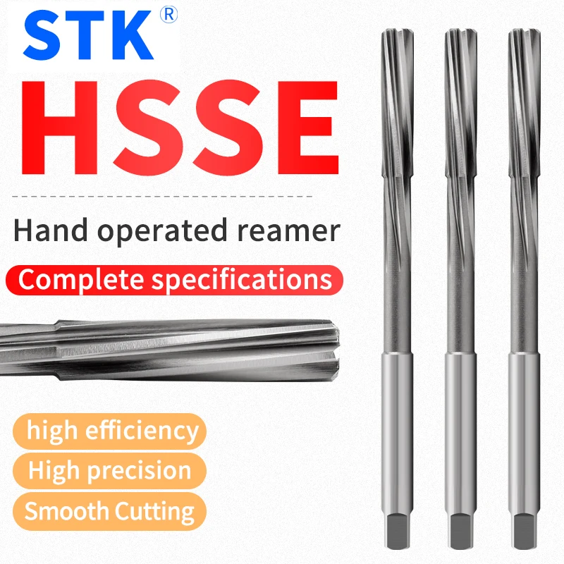 

STK Japan HSSE 1 шт. Метрический ручной резьбонарезной резец с квадратной головкой H7 2-25 мм RM120 Высококачественный инструмент для обработки отверстий в металле, стали, алюминии