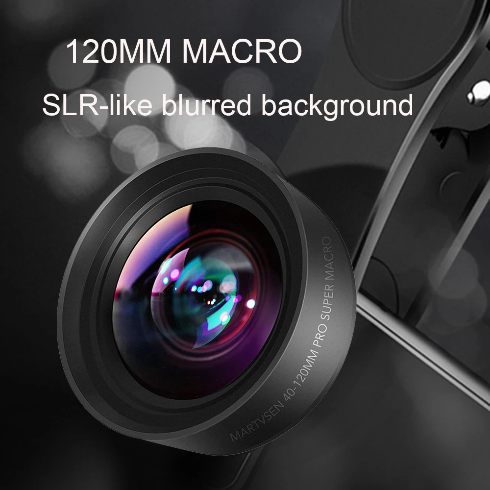 Professional 120MM Macro Lens 5K HD 10x Super Macro Universal Clip Camera PhotoZoom Lense for iPhone Samsung Andriod