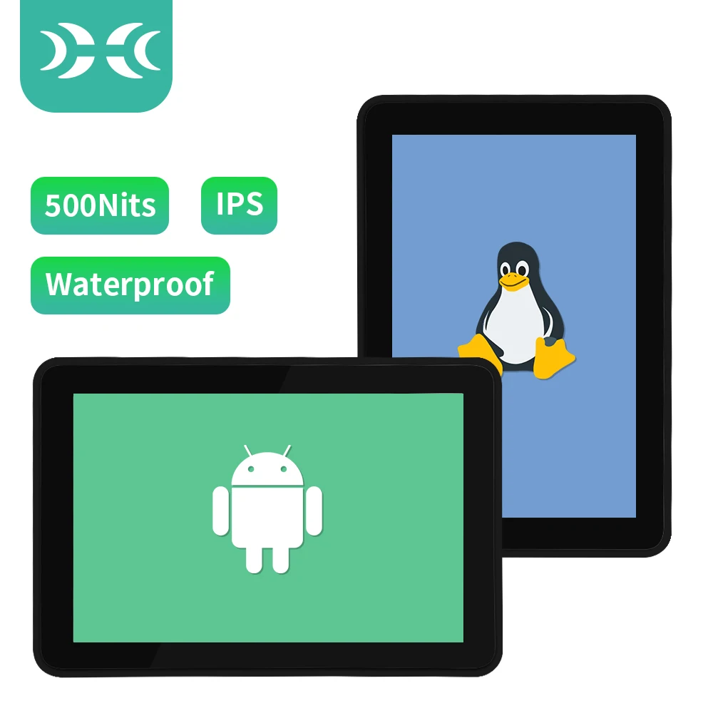 IXHUB Android экран с открытой рамкой Android RJ45 WiFi Сенсорная панель промышленного переднего и заднего встроенного ПК HMI все в одном