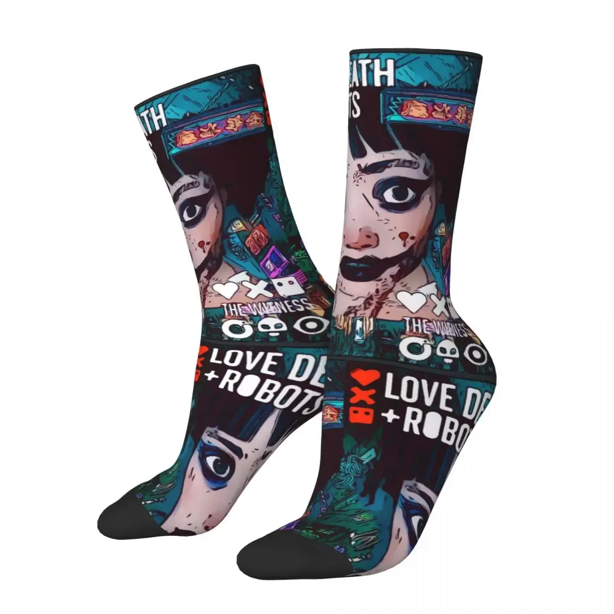 Love Death & Robots - The Witness Men's Socks Vintage Harajuku Love, Death & Robots Hip Hop Novelty Crew Sock official-website