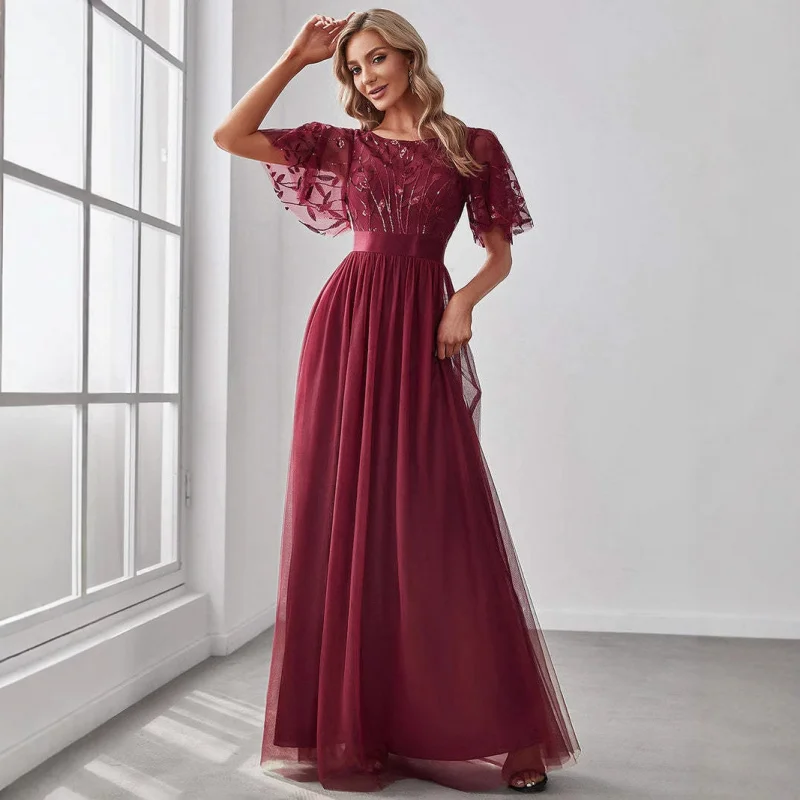 2025new-style-banquet-robe-de-soiree-version-coreenne-robe-de-demoiselle-d'honneur-simple-elegant-fete-mode-robe-de-soiree