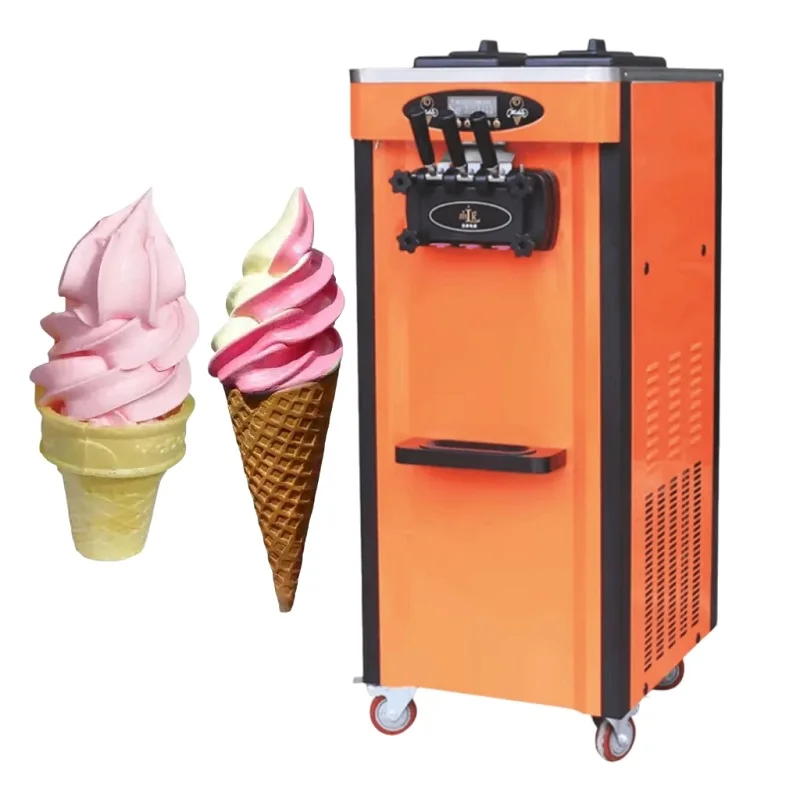 최신 디자인 상업용 아이스크림 기계, 맛있는 소프트 아이스크림 제조기, 식당에 적합