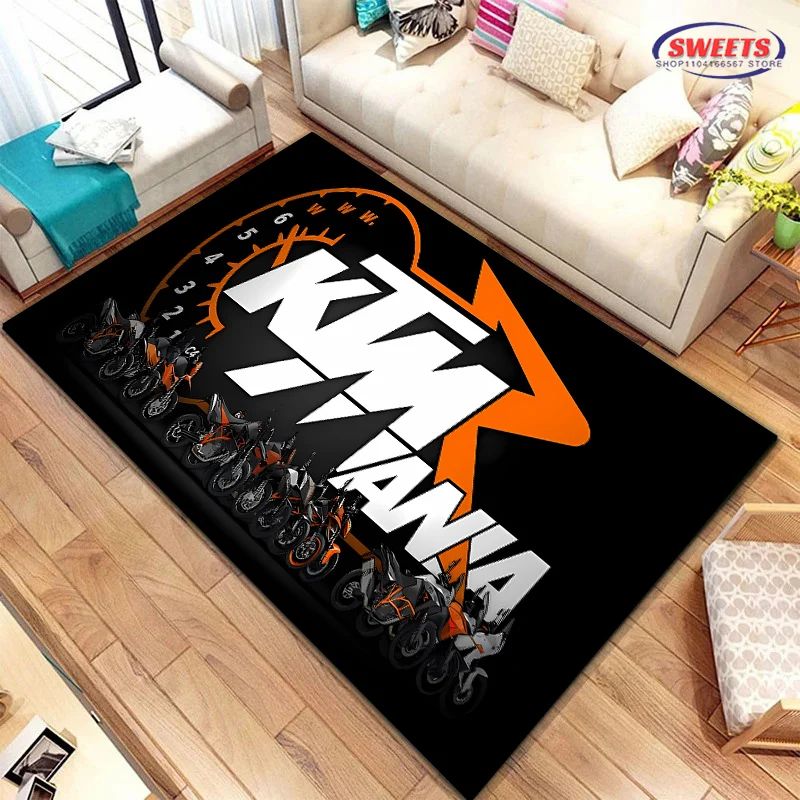 Classic Motorcycle Brand K-KTM Carpet for Living Room Bedroom Hallway Long Strip Anti-slip Soft Area Rug Sofa Doormat Home Decor