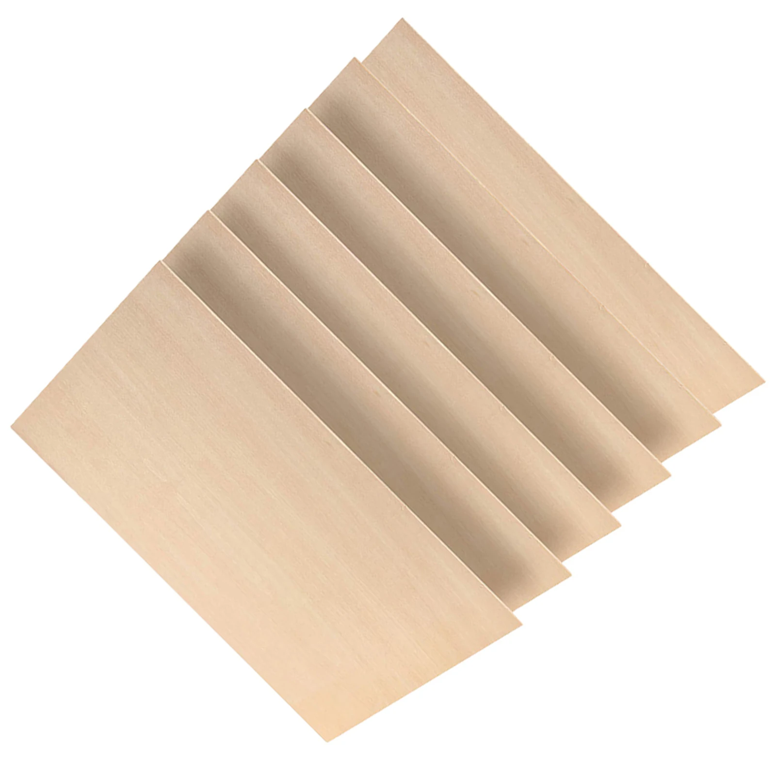 

6Pcs Wooden Slice Rectangle Plain Smooth Unfinished DIY Craft Decorations Painting Boards DIY Material Unfinished Wood Chips