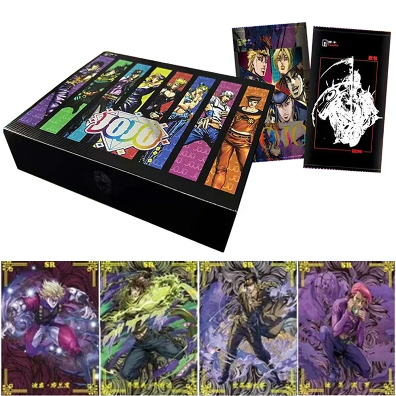 Tarjeta de JOJO's Bizarre Adventure, tarjeta coleccionable de viento dorado, tarjeta SSP de estampado dorado raro, juguetes para niños, regalos de Halloween y Navidad