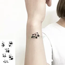 Waterproof Temporary Tattoo Sticker lovely bamboo panda animals tatto flash tatoo fake tattoos for kids men women