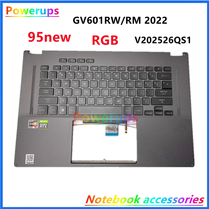 100% Original Laptop US Monochrome/RGB Backlight Keyboard For Asus ROG Flow X16 GV601 GV601VI GV601RM V202526QS1 V202526P