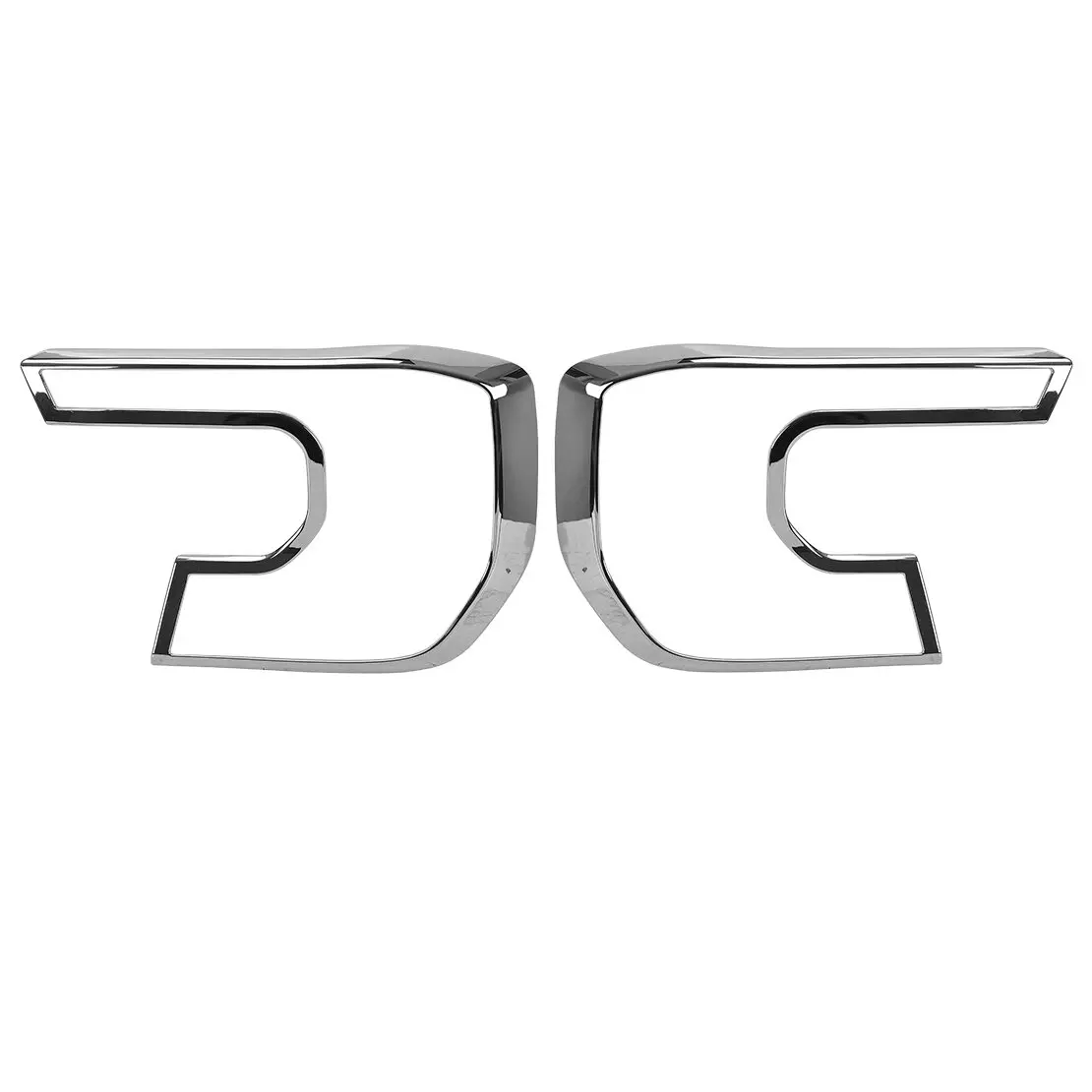 

1 пара фар, рамка, защитная крышка, накладка, серебристый, хромированный пластик, подходит для Ford Ranger 2022 2023 2024