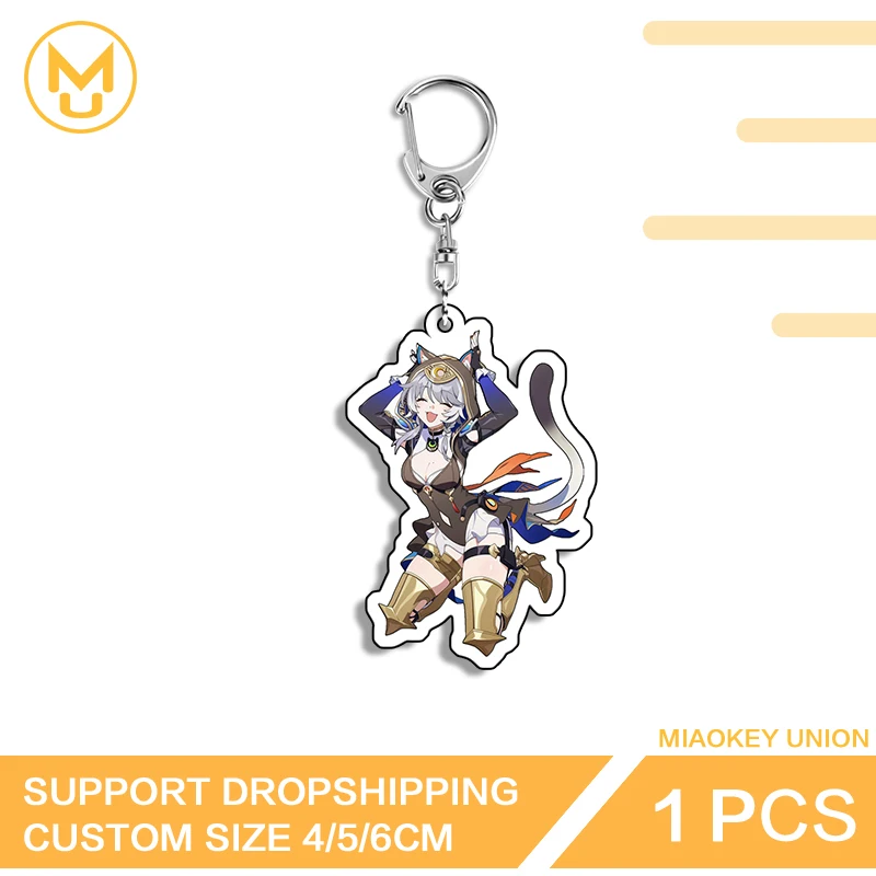 Cipher Honkai Star Rail Kneel Sitting Interesting Treasure Key Chain Gamelover Portrait Fancy Fashion Packbage Decorations