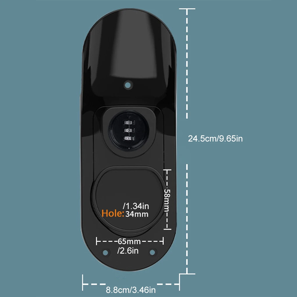 EV Charger TYPE 2 Holder with lock Hang Cable Hook For Electric Car Wall Mount Charger Bracket Connector - Image 3