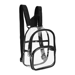 Small Clear Backpack Transparent PVC Backpack Summer Waterproof Beach Cell Phone bag for Travel School Storage Backbags