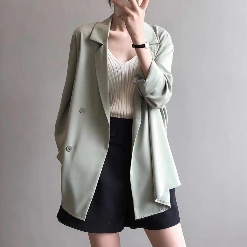 

Spring Women Thin Blazers Protection Sun Suit Female Summer Black Blazer Three Quarter Sleeves OL Slim Coats Ladies Tops