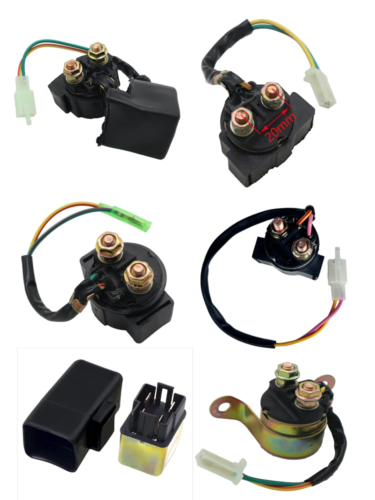 

Motorcycle Starter Relay for Honda Lifan Dayang Sanlg Haojue Loncin Suzuki Sundiro CG125/150 DY100 CB125T GY6125 Magneto Switch