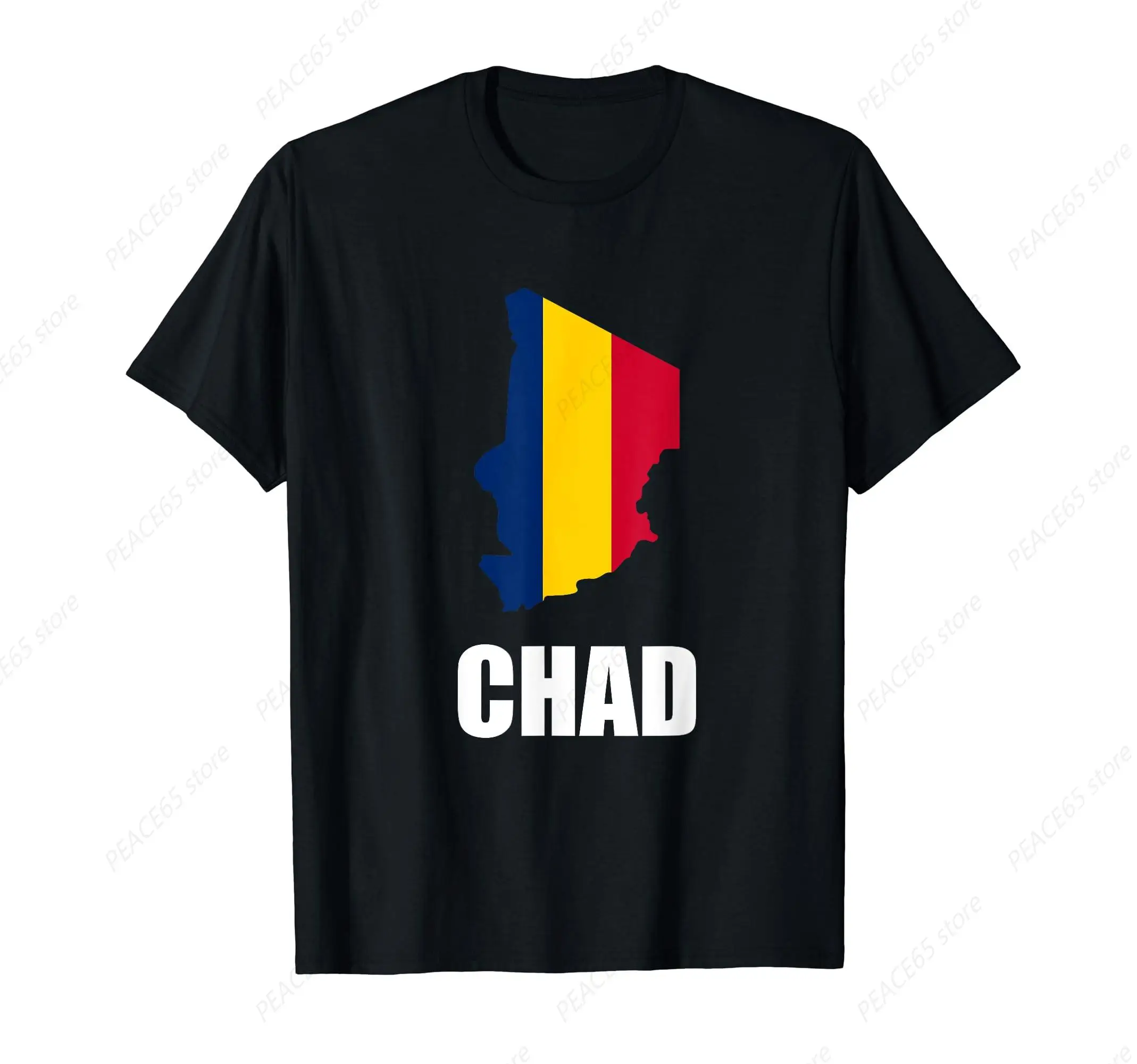 

Chad African Nation Country Government Flag T-Shirt Cotton Tee Shirt Gift Short Sleeve Designed Classic Clothes