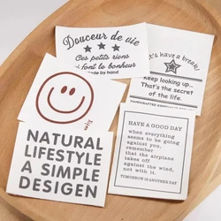 Handmade fabric label bouquet decoration sewing DIY label fabric accessories made of large-sized pure cotton