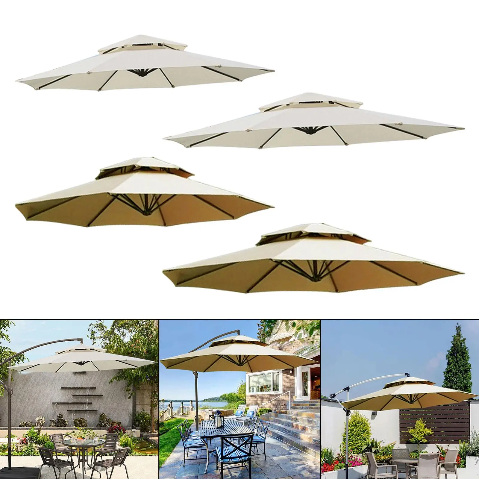 

Outdoor Umbrella Canopy Shelter,Umbrella Cover,Parasol Canopy for Fishing Balcony Patio