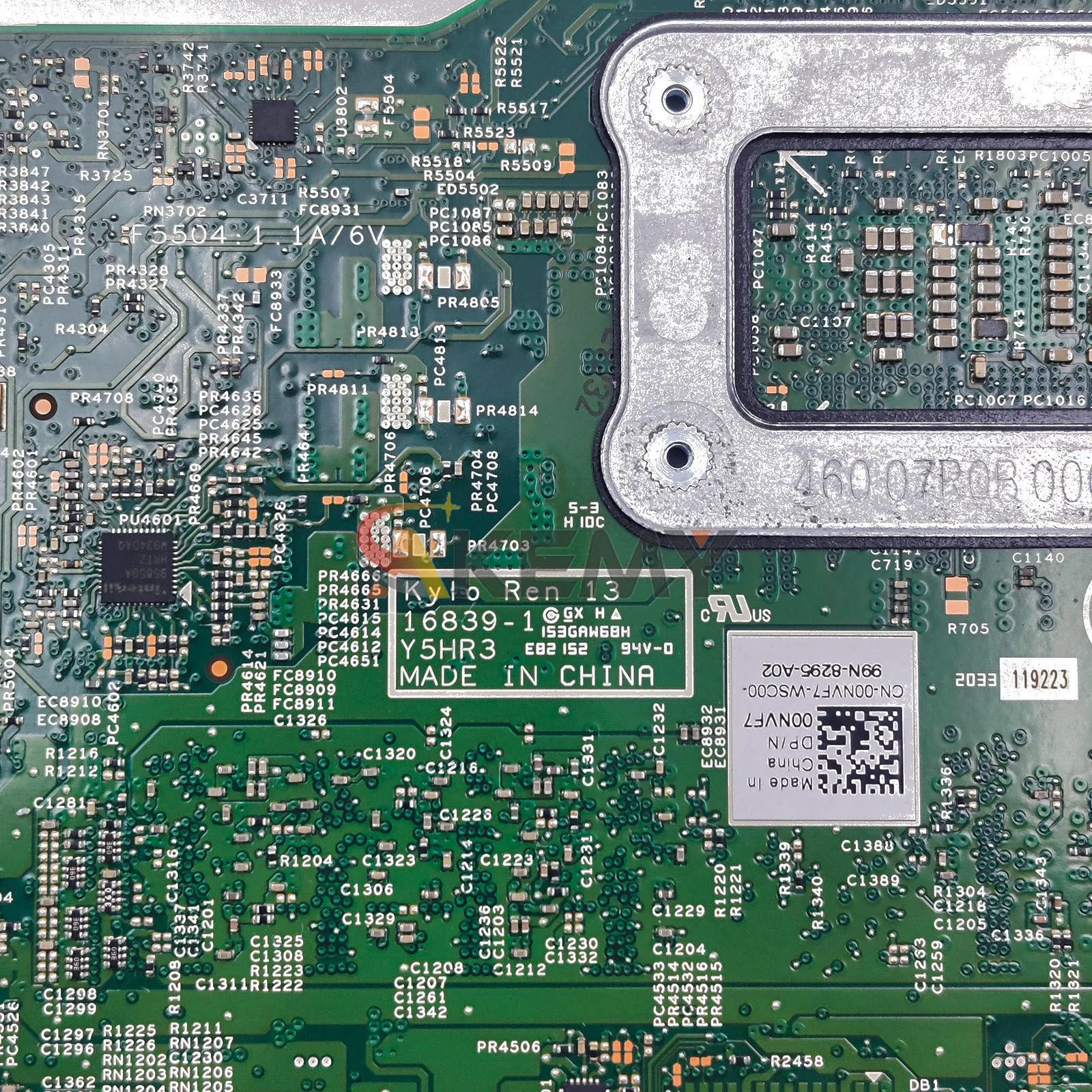 For Dell Inspiron 13 7000 7370 7373 Notebook Motherboard 16839-1 with i5 i7 CPU CN-0RR26G 0RR26G 02CVR0 00NVF7 100% Fully Tested view 6