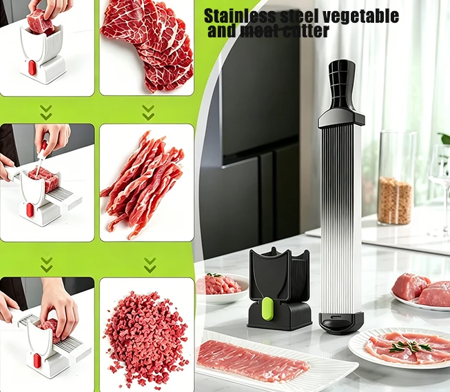 Multifunctional Stainless Steel Household Meat Cutter Cross Border Hot Sale Fast Slicer Shredder Dicer Practical Kitchen Gadget