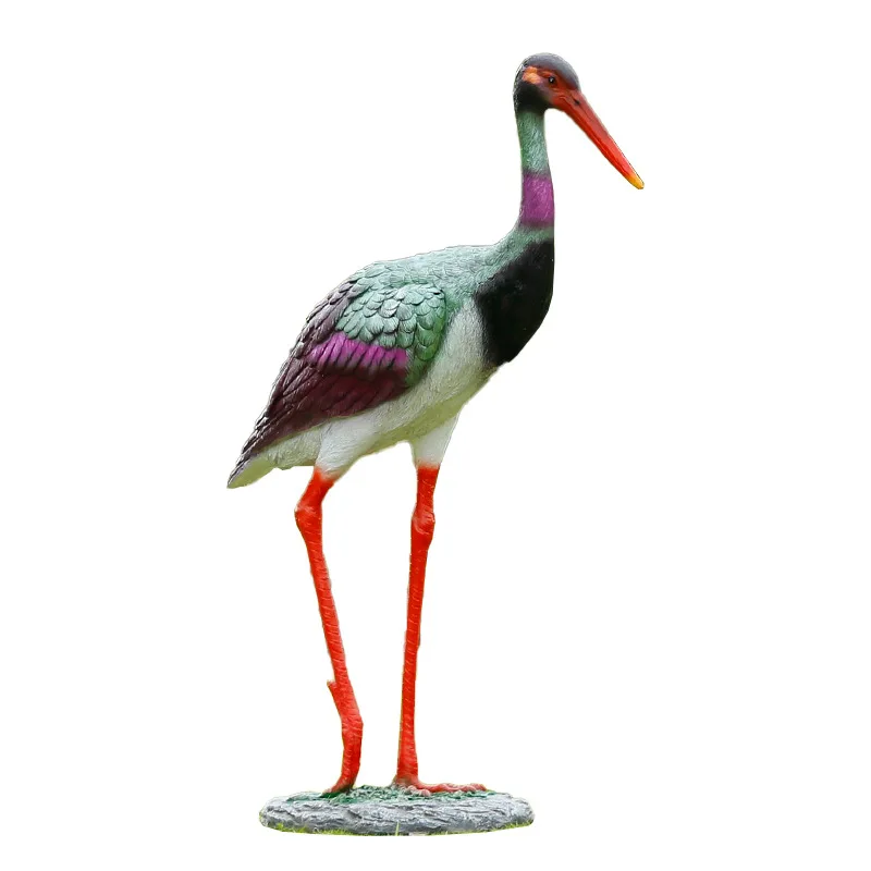 FRP simulation bird sculpture rare animal large ornament outdoor scenic theme public garden landscape decoration