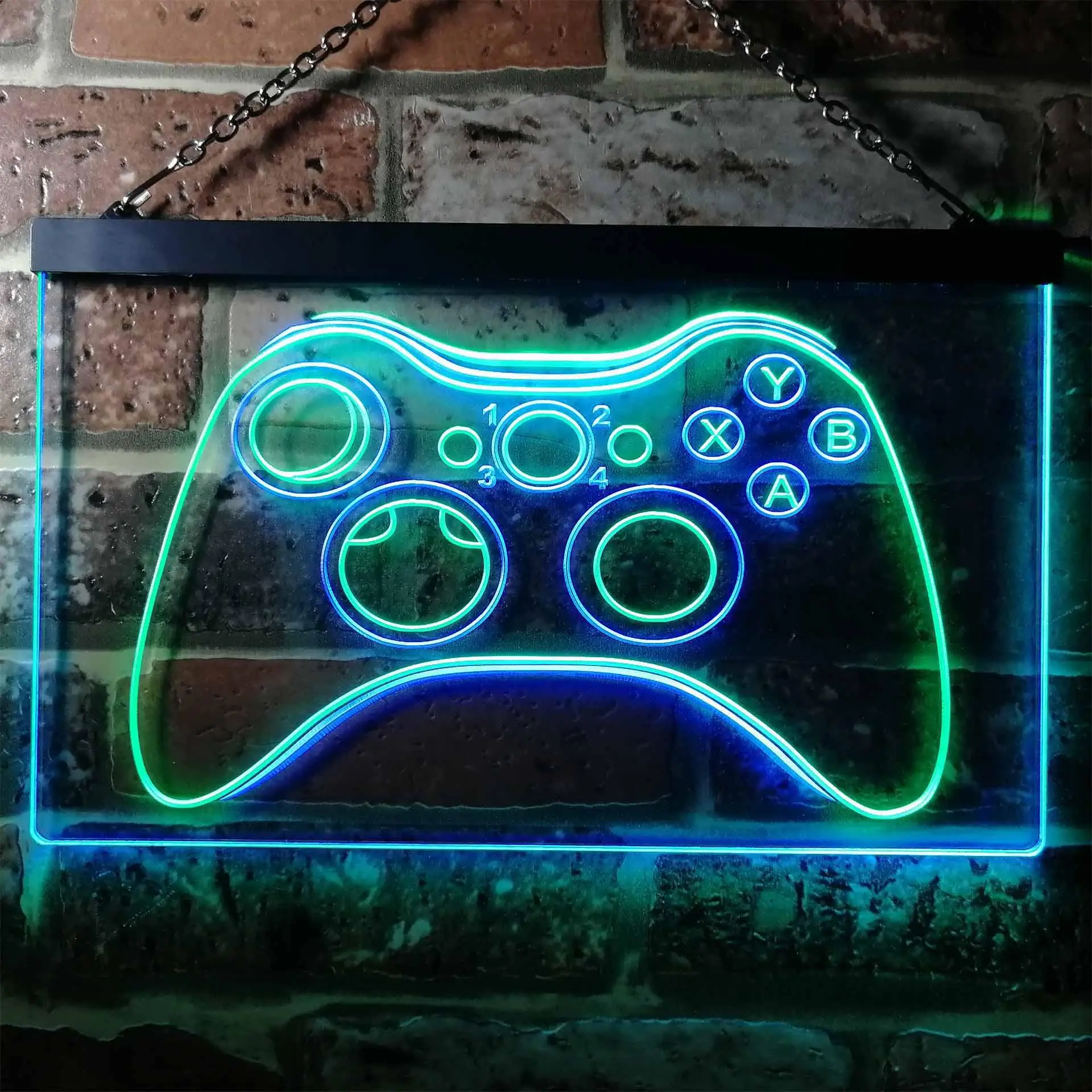Game Console/Controller. Game Room Dual Color Led Neon Sign st6-i0733