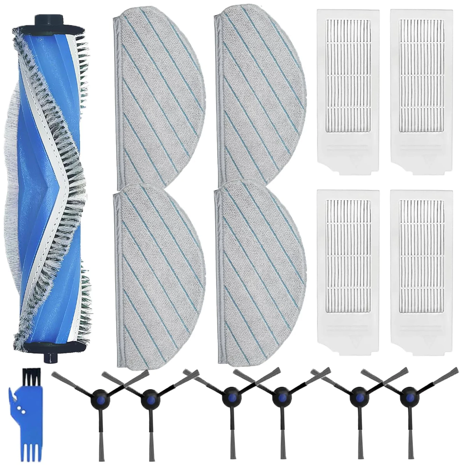 

Main Side Brush Filter Mop Cloth Kit For Ecovacs For Deebot N20 / N20 PLUS / N20 For PRO PLUS Vacuum Cleaner Accessories