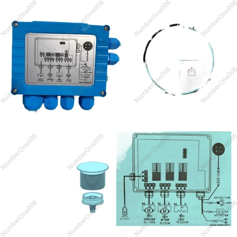 Hot Tub Control Panel with Wave & Filtration - Smart Temperature Management