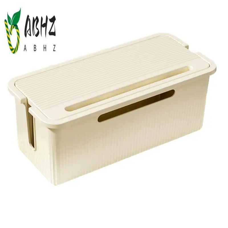 

ABHZ-Cable Management Box With Lid To Hide Wires& Power Strips Desk Computer Cable Organizer Box