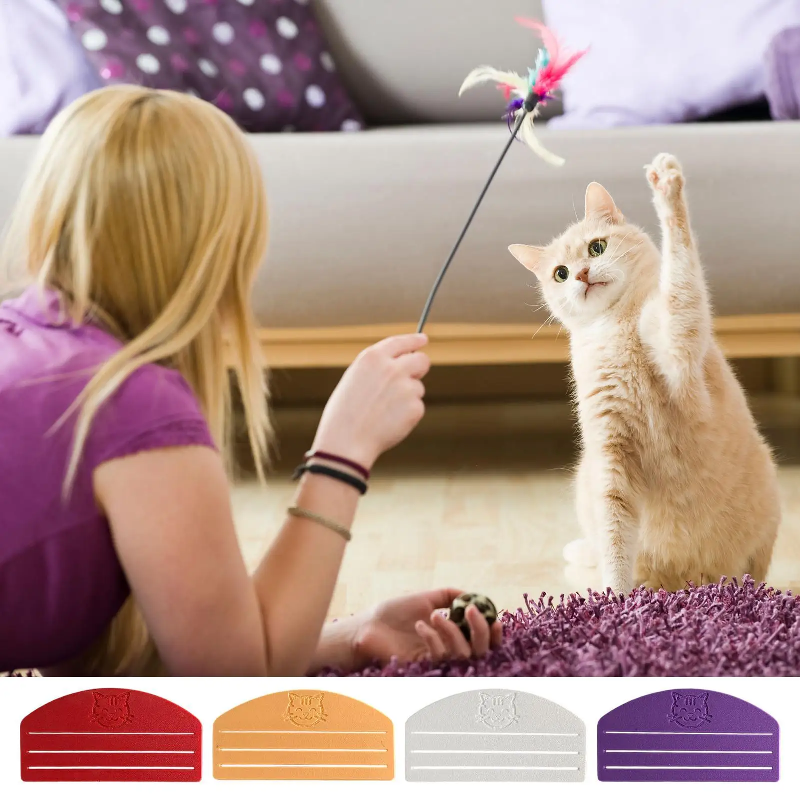Dispensador de Snacks Líquidos para Gatos, Herramienta de Alimentación para Mascotas, Dispensador de Bolsas de Comida para Gatos con Patrones Lindos, Raspador para Bolsas de Salsa para Perros y Gatitos