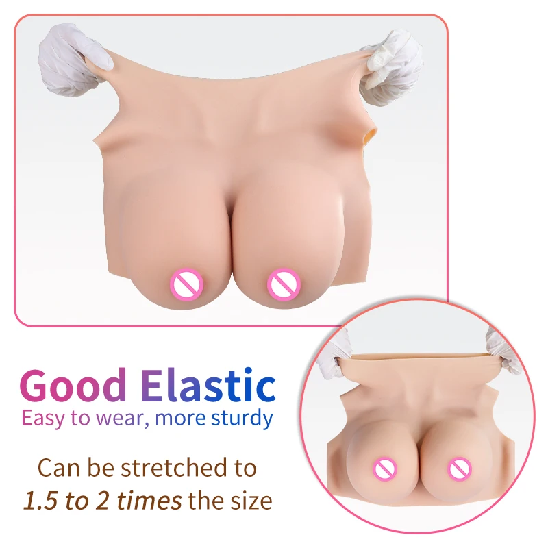 Realistic Silicone Fake Boobs Breast Form Men To Women Enhancement Chest For Cosplay Shemale Transvestite Sissy Crossdresser