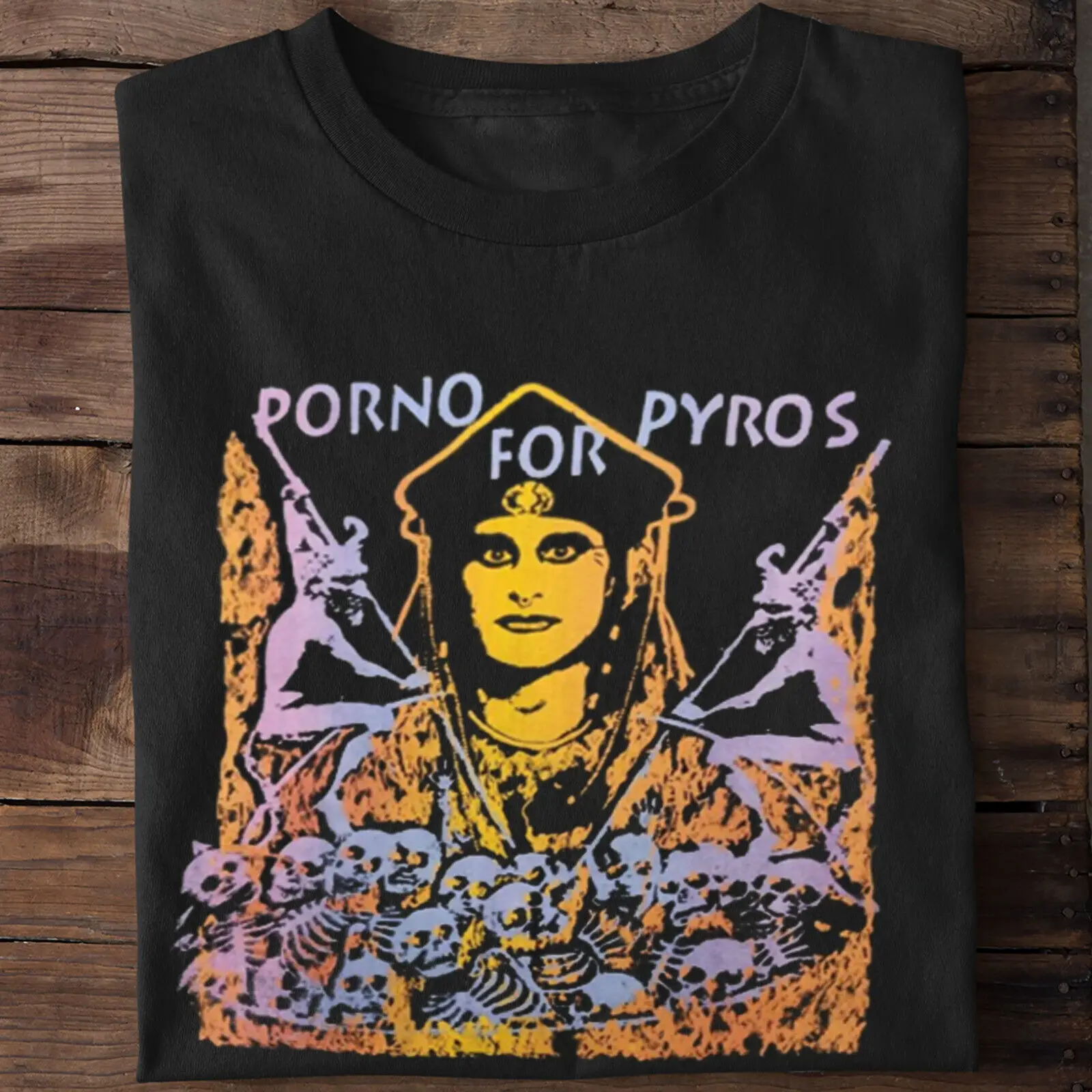 Rare Porno for Pyros Gift For Fan Cotton Black All Size Tee Shirt S2903