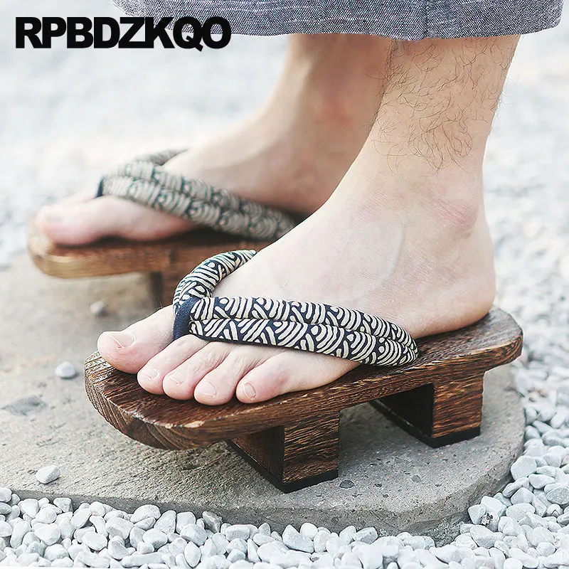 Flip Flop Casual Japanese Clogs Water Summer Shoes Slides Men Platform Outdoor Sandals 2021 Size 46 Nice Slippers Big 47 Geta