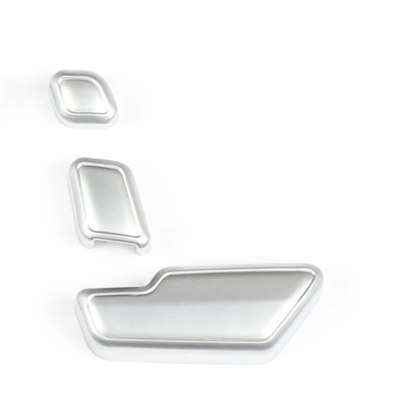 3X For Mercedes Benz C E GLK GL ML Car Seat Adjust Button Switch Cover Decorative Sticker Trim Accessories image 6