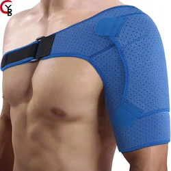 YANBIGUO Shoulder Support Brace for Adults,Compression Sleeve for Torn Rotator Cuff, AC Joint Pain Relief - Adjustable Neoprene