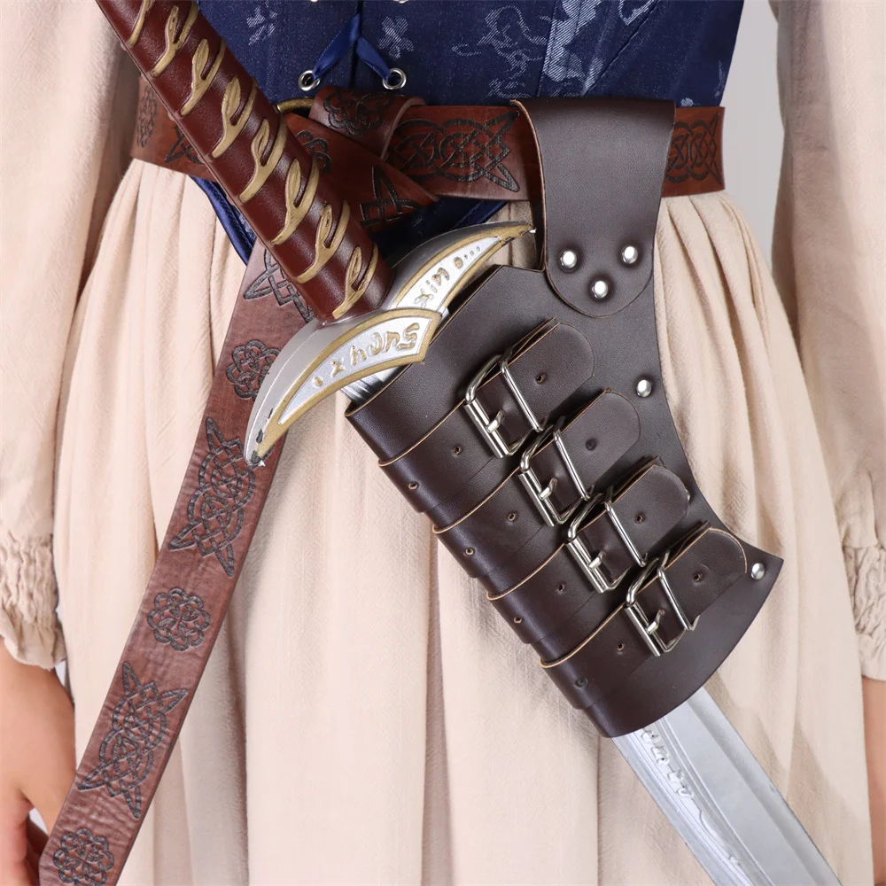 Medieval Sword Sheath Cutlass Warrior Retro Style Scabbard Holder Dagger Rapier Scabbard For Cosplay Stage Party Pirate Woman