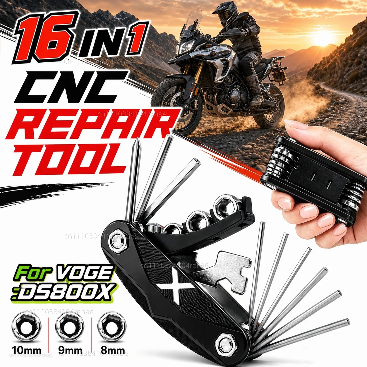 

For VOGE DS800X DS 800 DS DSX800 DS 800X Rally 2025 2026 Motorcycle Tool Repair Kit Multifunctional Screwdriver Wrench Hex Key
