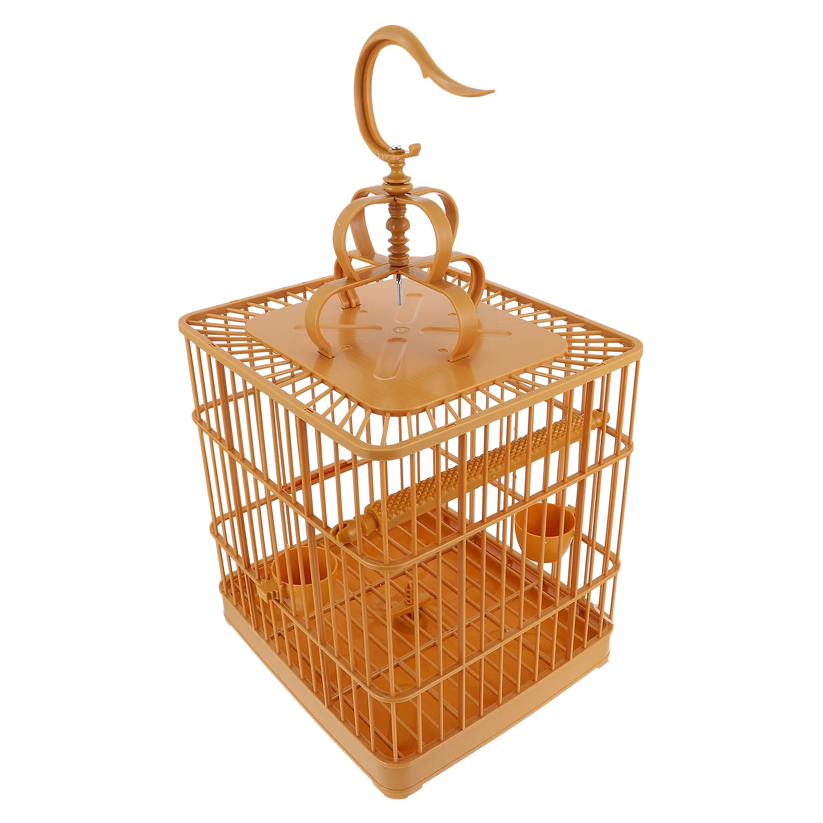 

Hamster Cage Birdcage Chicken Feeder Outdoor for Parrot Cages Plastic Carrier Travel