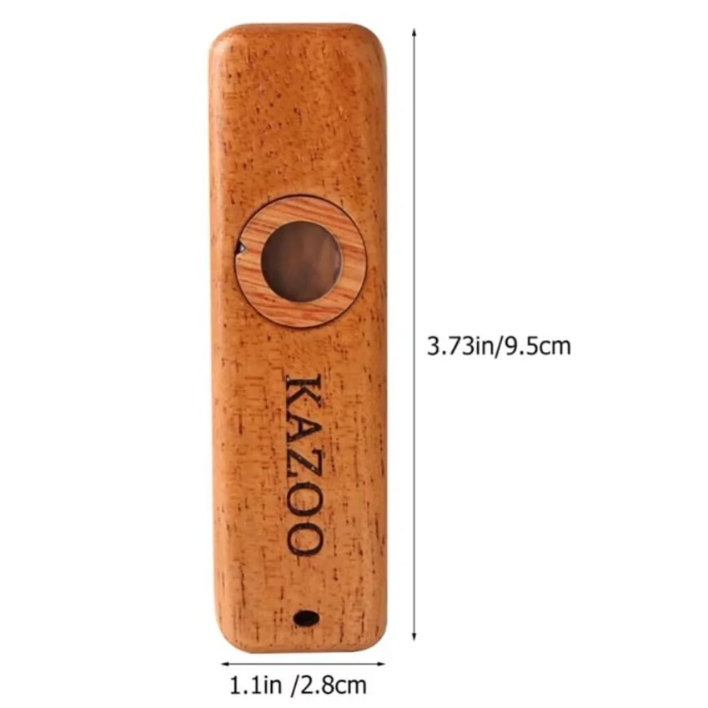 Drewniane Kazoo Instrumenty z Smyczkami Lekkie Akompaniamentowe Kazoo Wytrzymałe Przenośne Instrumenty Muzyczne Flety