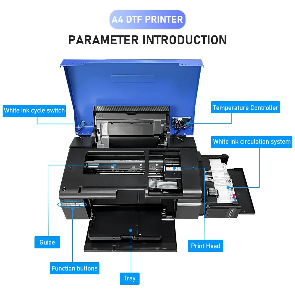 Promotion Price automatic digital transfer printing PET film printer DTF t shirt printing machine for clothes DTF printer