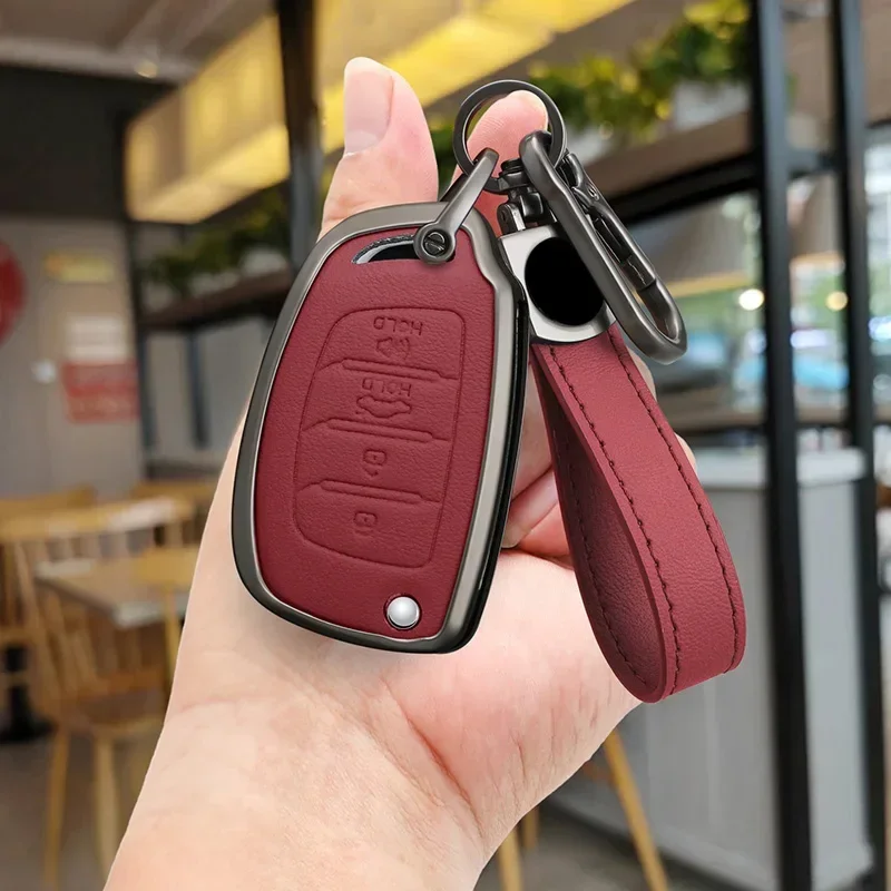 

Flip Folding Key 4 Button Car Key Case Cover For Hyundai Sonata 2015 Hyundai Santa Fe 2013 GLS Key Shell Fob Car Accessories