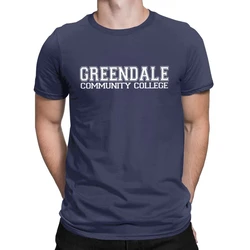 Community Tv Show Abed Troy Vintage Tee Shirt Crew Neck T-Shirts  Greendale College Men Tops T Shirts  Premium Cotton Camisas