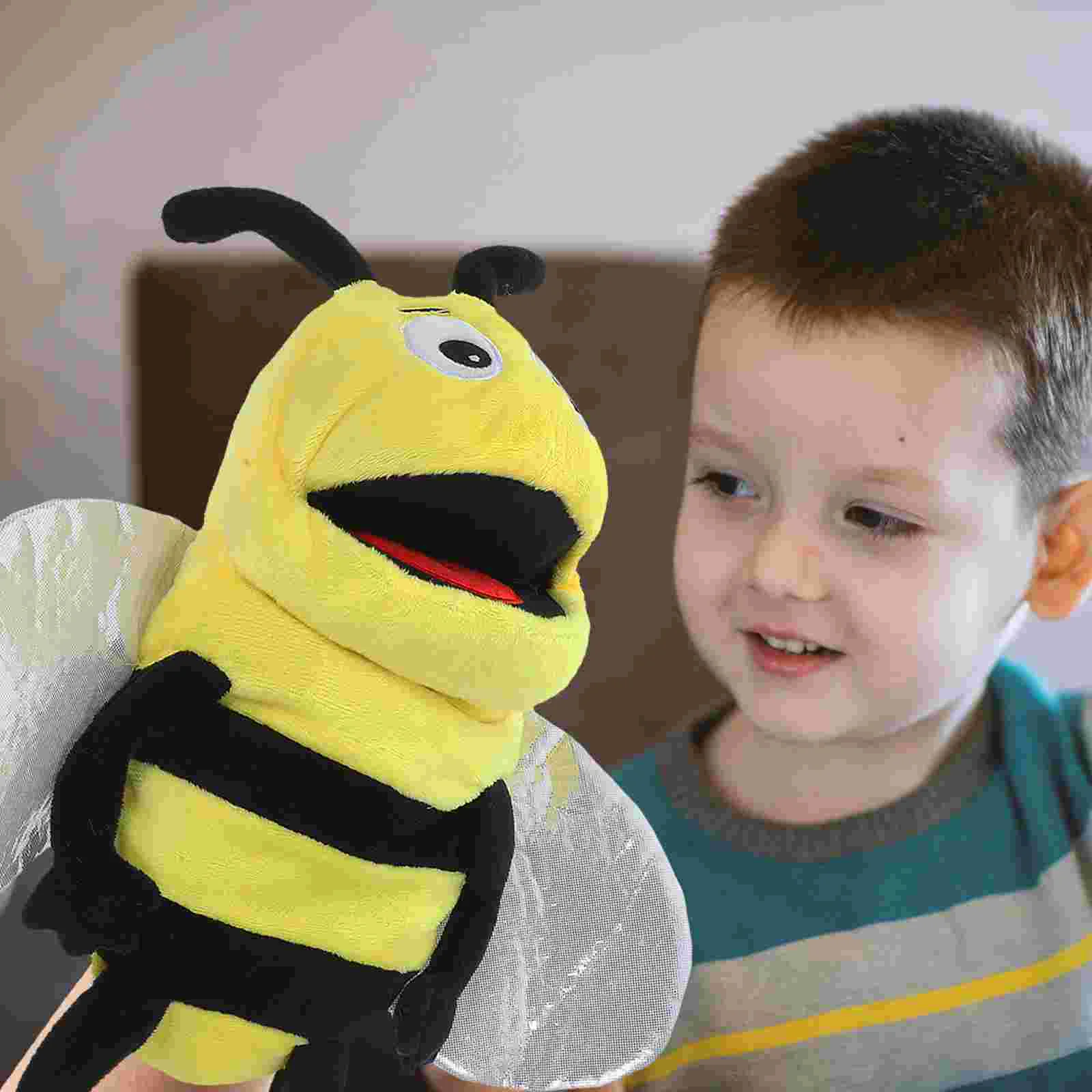 Puppet Bee Hand Kind Kinderspielzeug Rollenspiel Puppen Plüsch gefüllt Eltern-Kind-Interaktiv