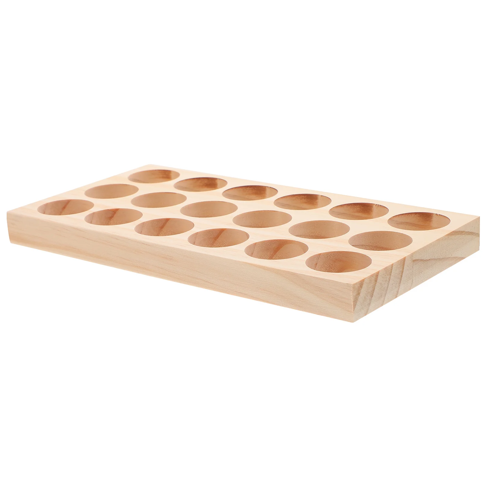 

Essential Oil Bottle Holder 18 Slots Organizer Display Stand Smooth Surface Small Bottle Storage for Home Salon