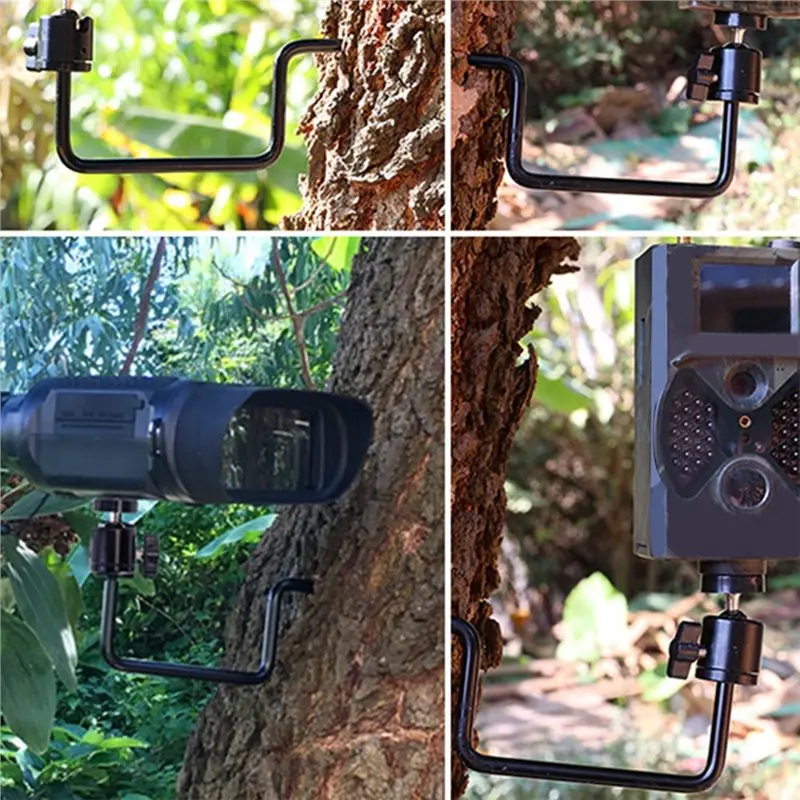 [LXYA68Z!] M5 1/4 Inch Adjustable Scouting Trail Camera Mount Holder Tree Stand Screw For Solar Panel Night Vision