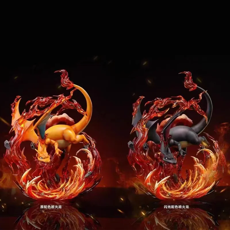 

Pokemon Anime Gk Charizard Figures Fire-Breathing Dragon 1/20 Action Cute Statue Model Cartoon Kawaii Model Desktop Ornaments