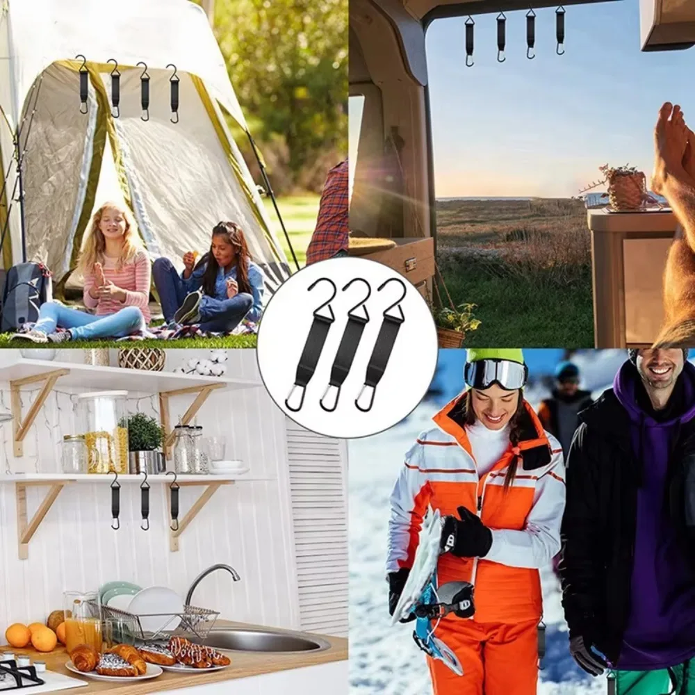 Nylon Backpack Hooks ​​Durable ​​Adjustable Fence Hooks for Baseball Bag​​ Safety Buckles​​ ​​Weather-Resistant​​