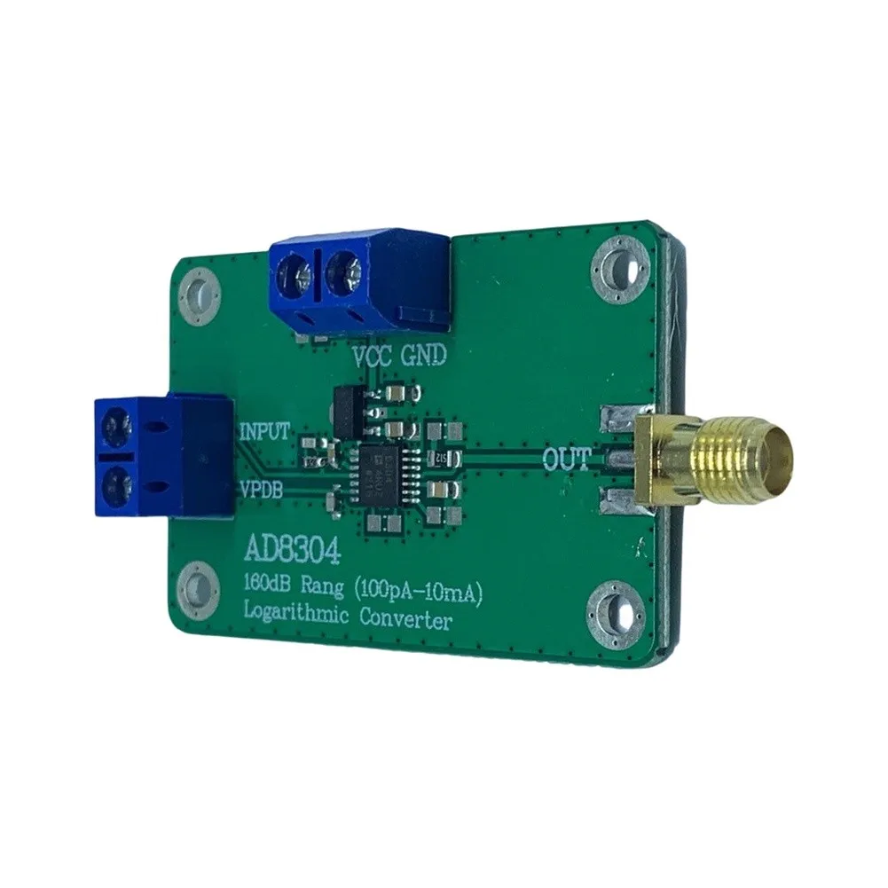 AD8304 Logarithmic Detector RF Power Meter Module 160dB Dynamic Range 100pA-10mA For Optical Fiber System Signal Monitoring Tool