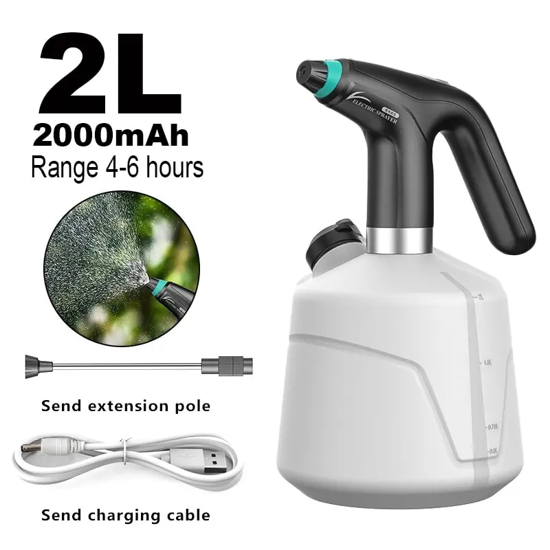 2L Electric Plant Spray Garrafa Rega Automática Fogger USB Elétrica Sanitizing Pulverizador Máquina Rega Plantas Garden Tool