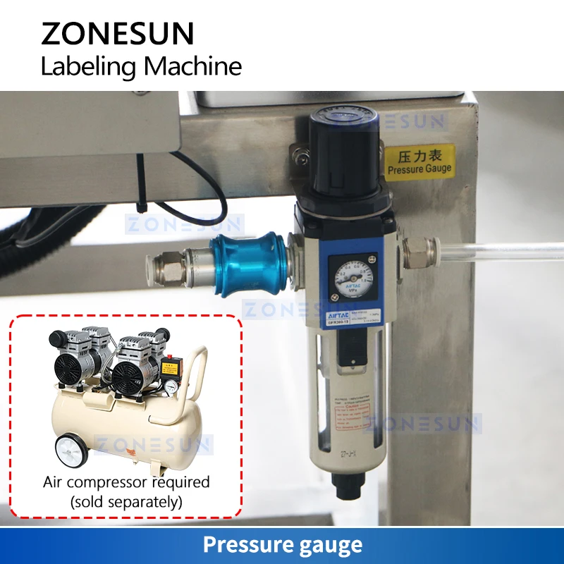 Zonesun-etiquetadora de precio de ZS-TB650, equipo de etiquetado de precio de peso automático, sistema de etiquetado de pesaje dinámico